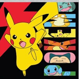 Pokemon Battle Bot Silk Touch Throw Blanket 40 x 50 Inches